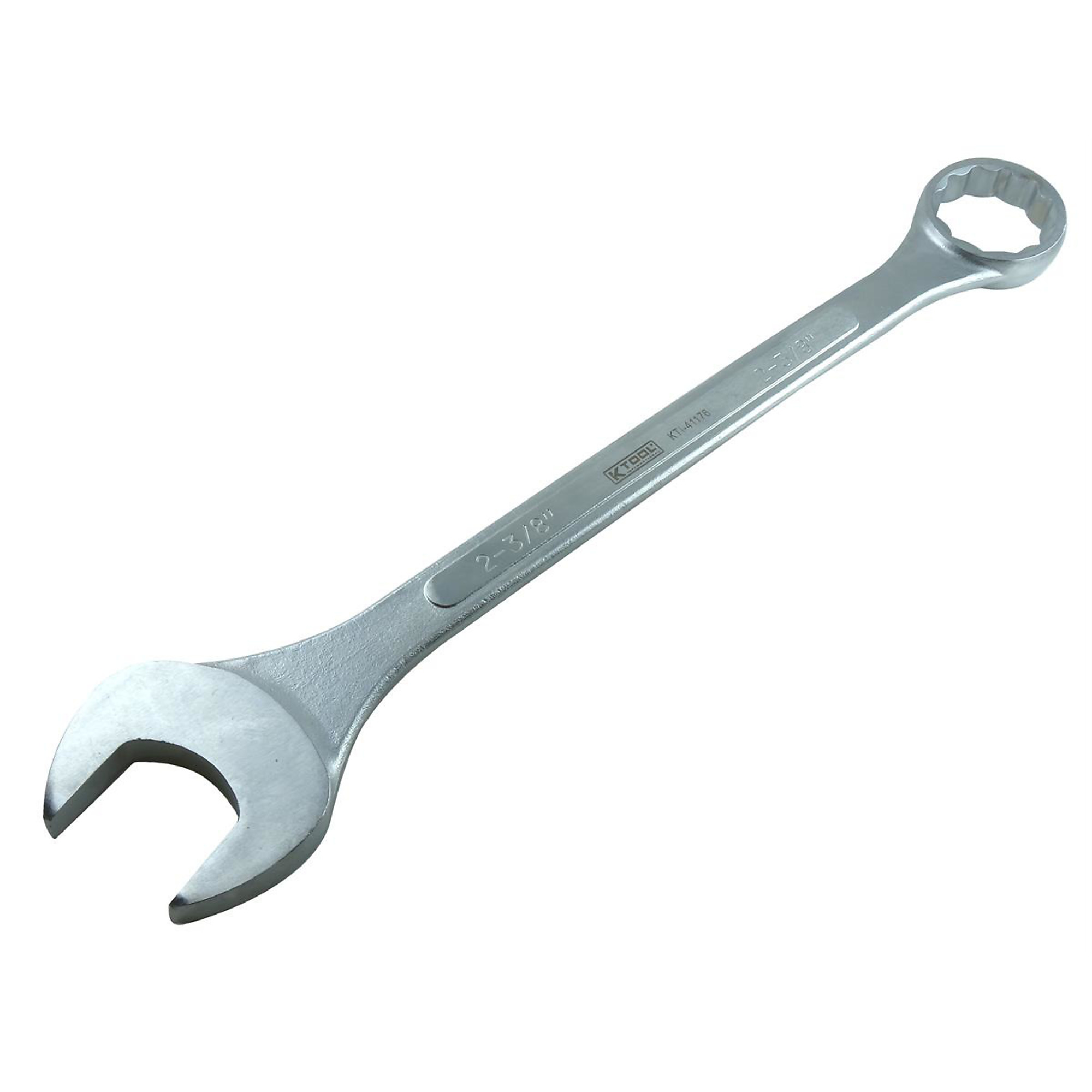 K-Tool International Combination Jumbo Wrench — 2 3/8in., 12-Point, 15 Degree Offset, Model# KTI41176